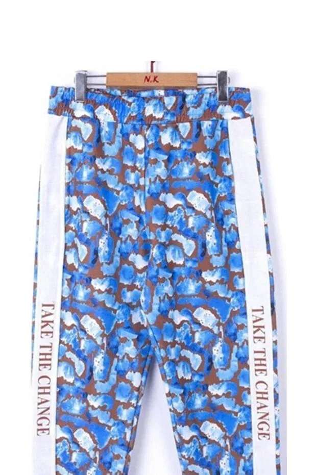 Детские спортивные штаны для девочек с принтом Nk Kids, Multicolor — фото 2