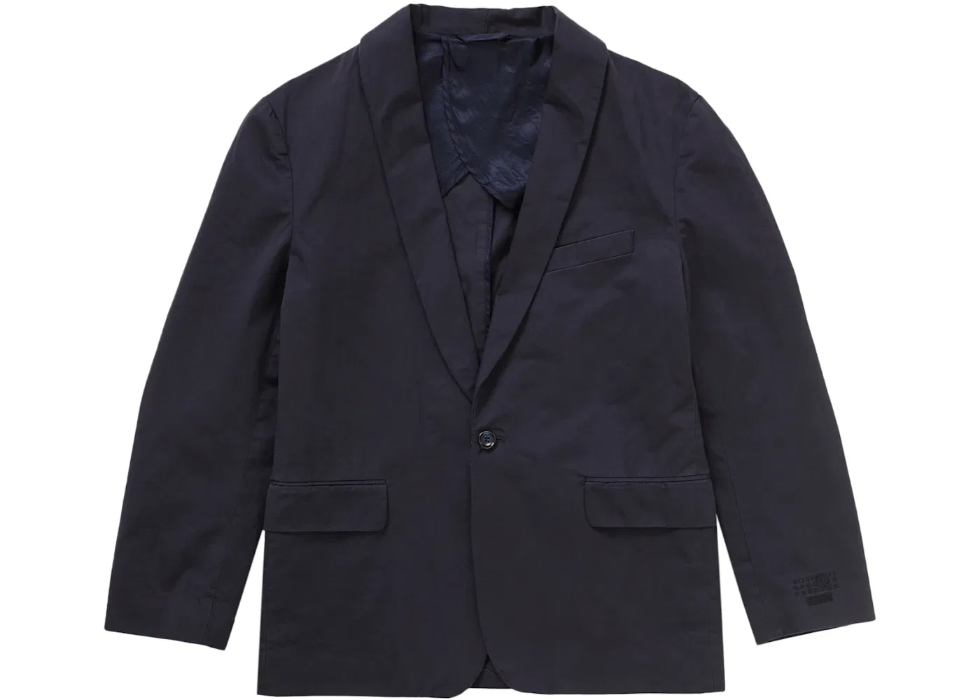 Мужской костюм из хлопка Supreme MM6 Maison Margiela Washed Cotton Suit, Navy — фото 2