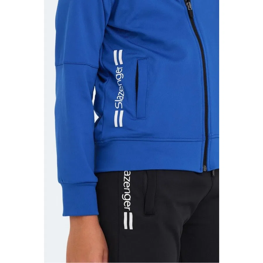 Детский спортивный костюм с молнией и высоким воротником Slazenger Next, Синий — фото 4