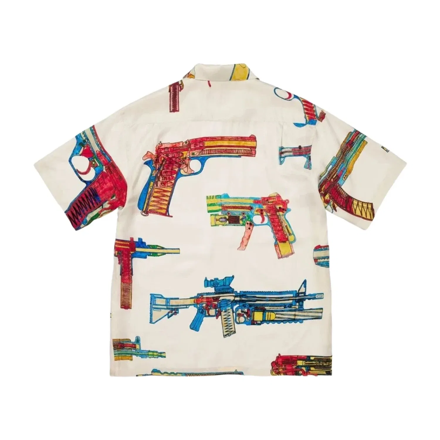 Мужская рубашка с коротким рукавом Guns Silk S/S Shirt Supreme, белый — фото 2