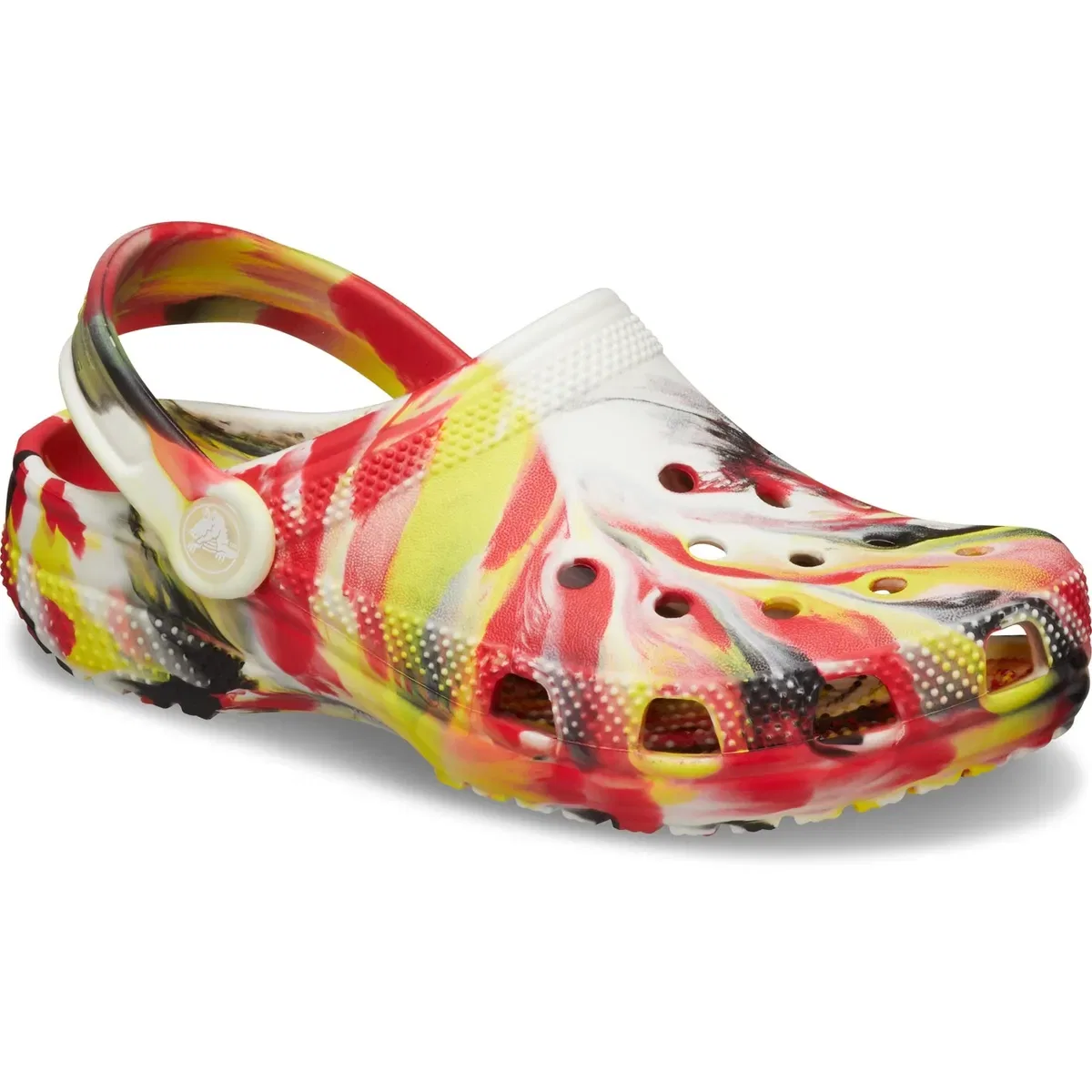 Детский классический мраморный клог Crocs, Red