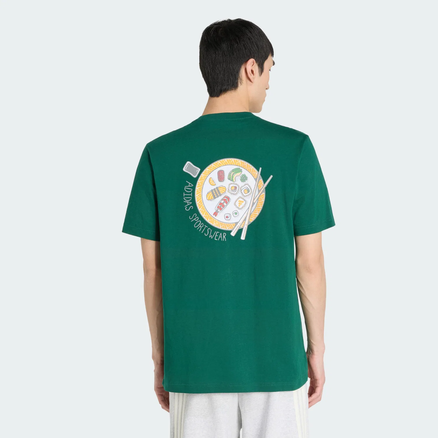 Мужская футболка с принтом Sushi Grafik T-Shirt Adidas, Green — фото 3