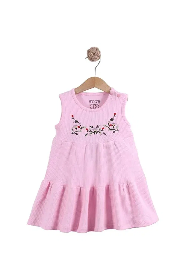 Детское платье для девочек с цветочным принтом Summer reported interlock dress Babexi, Pink