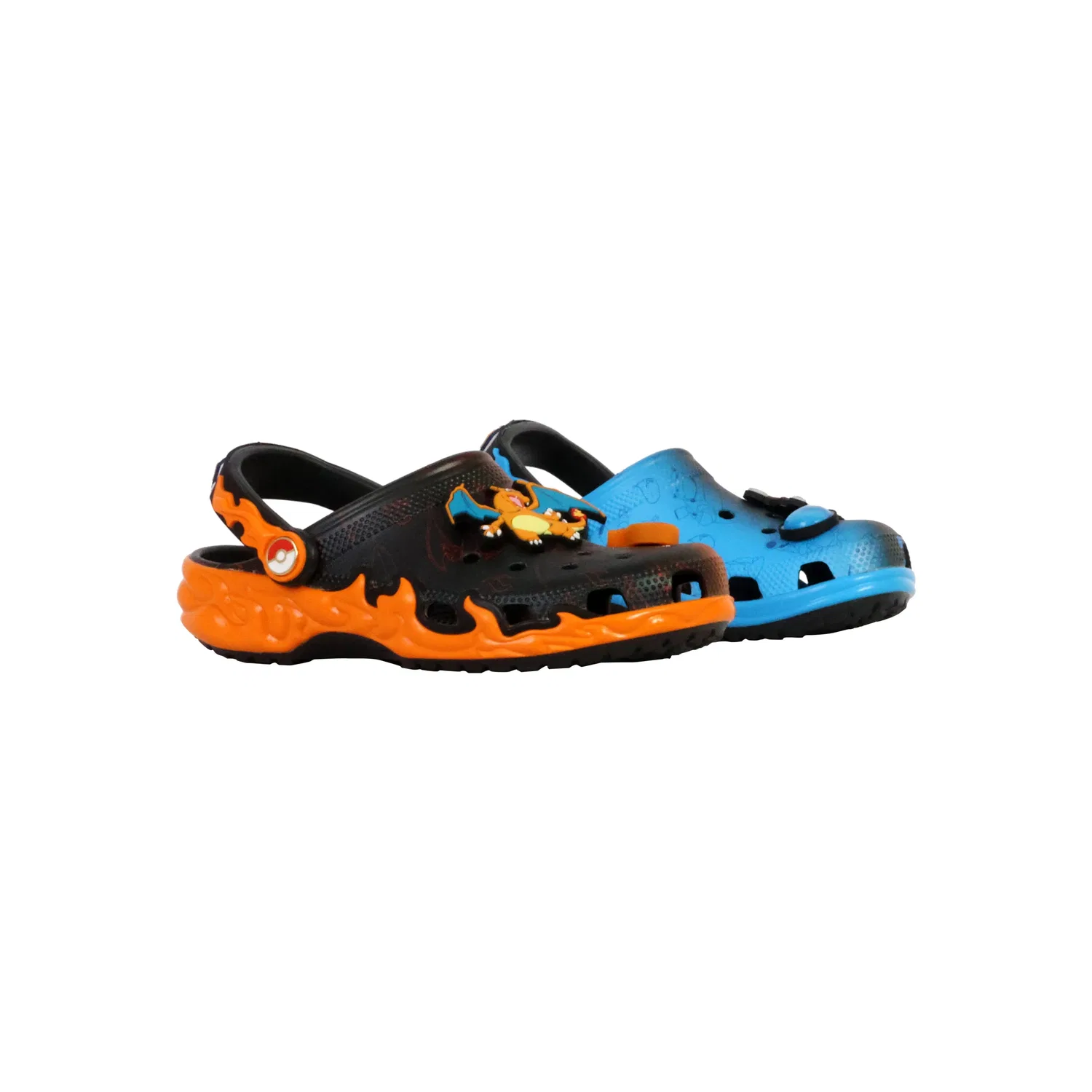 Сабо детские с принтом Pokémon Crocs, черный — фото 2