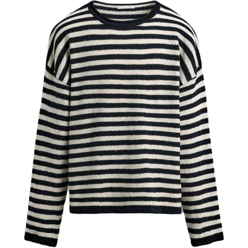 Мужской свитер с полосатым принтом и круглым вырезом ZARA, Stripes