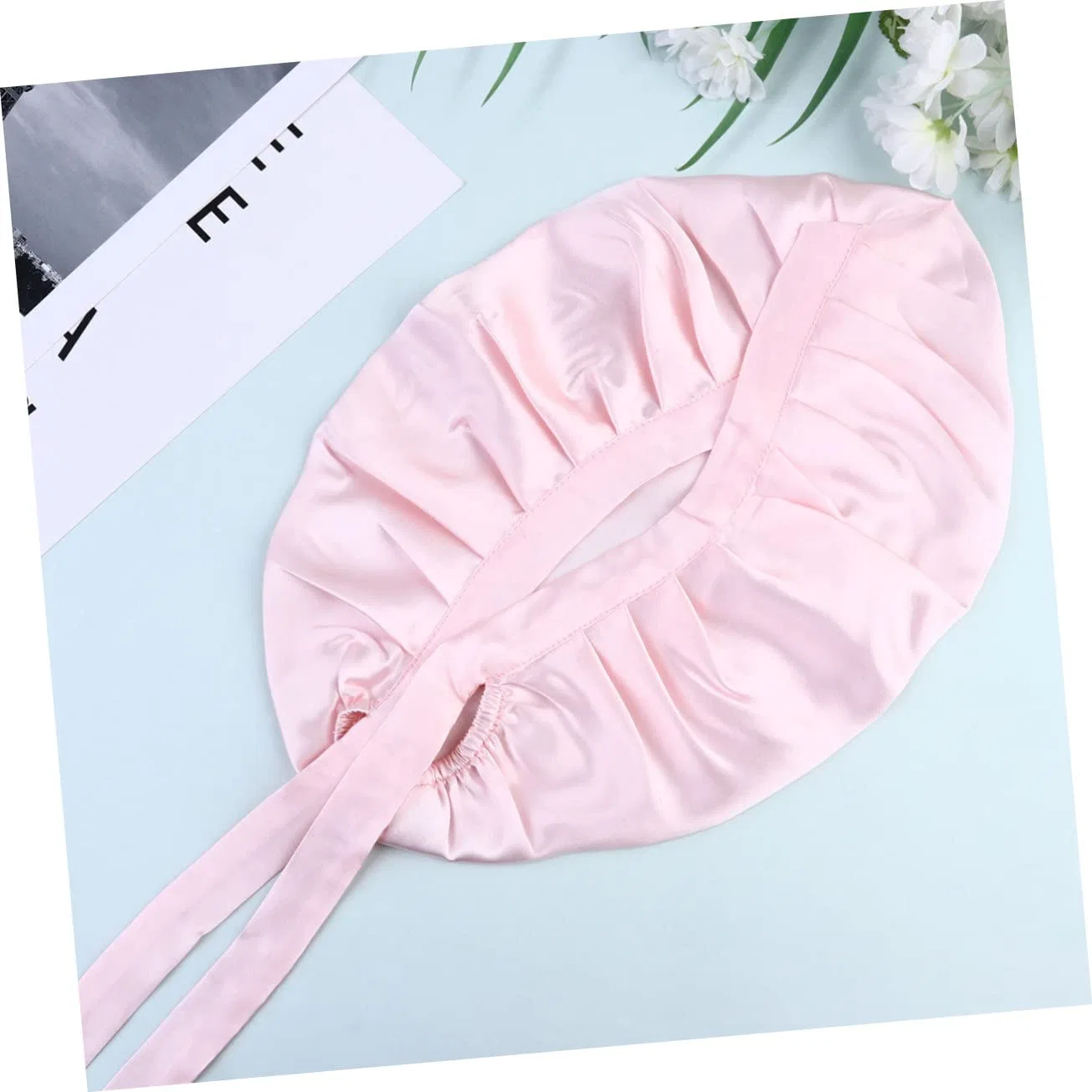 Шапочка для душа из ткани, DECORNIJIA, регулируемая, 20 г, Rosa — фото 3