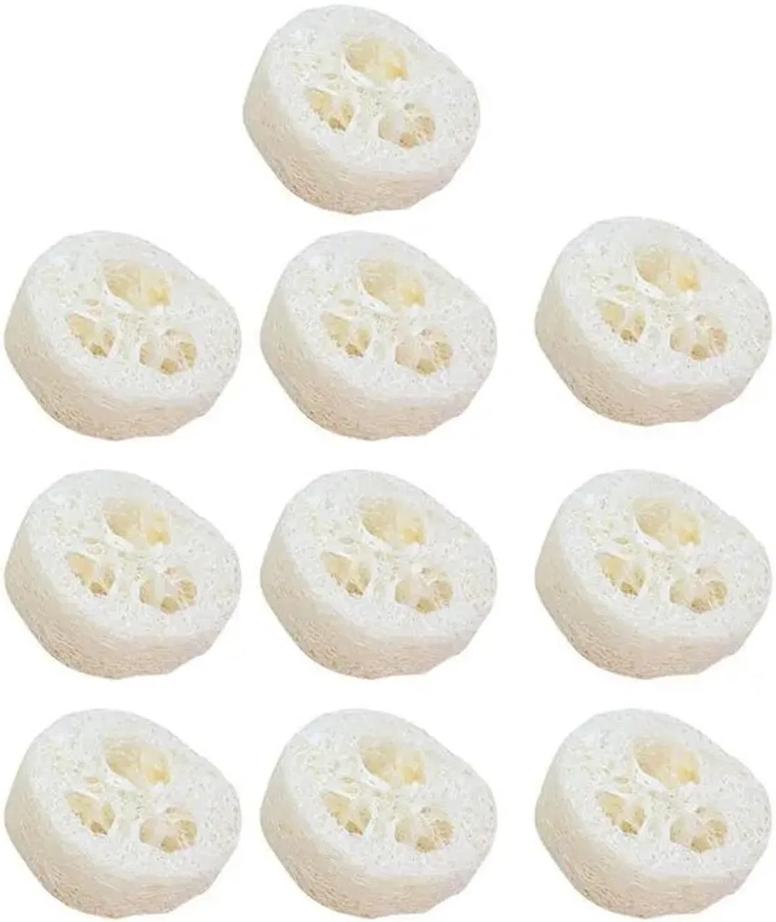 Мочалка из люффы, CLENEA, 10 шт, 100 г, One Colour