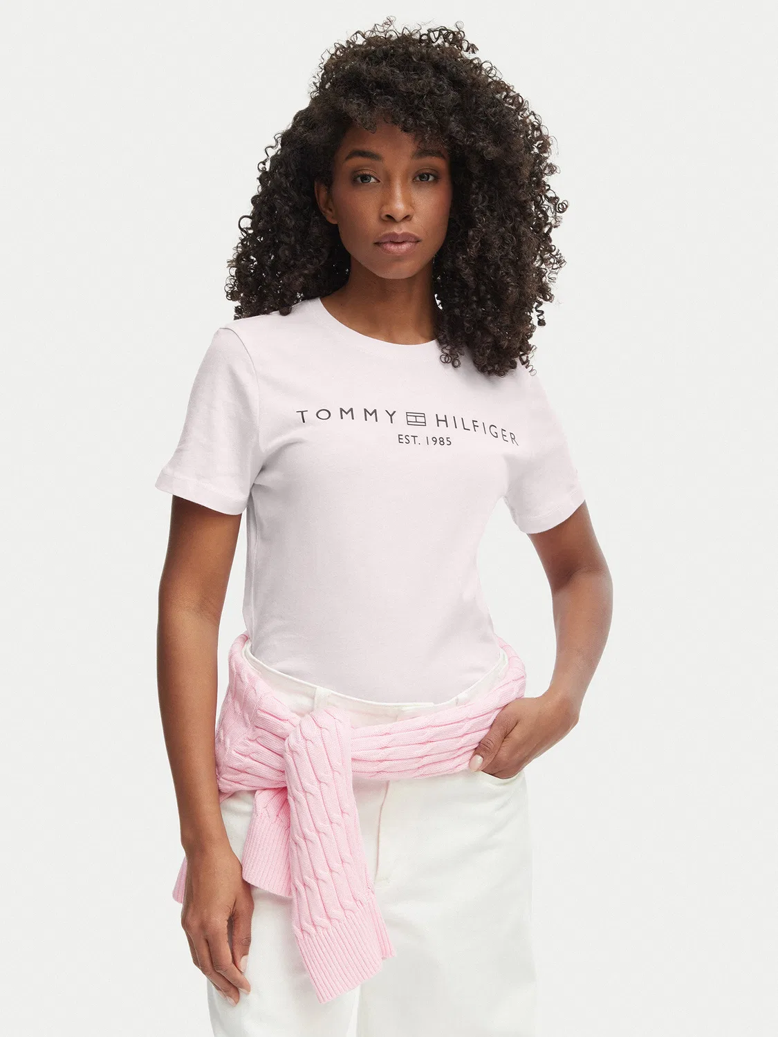 Женская футболка стандартного кроя Tommy Hilfiger, розовый