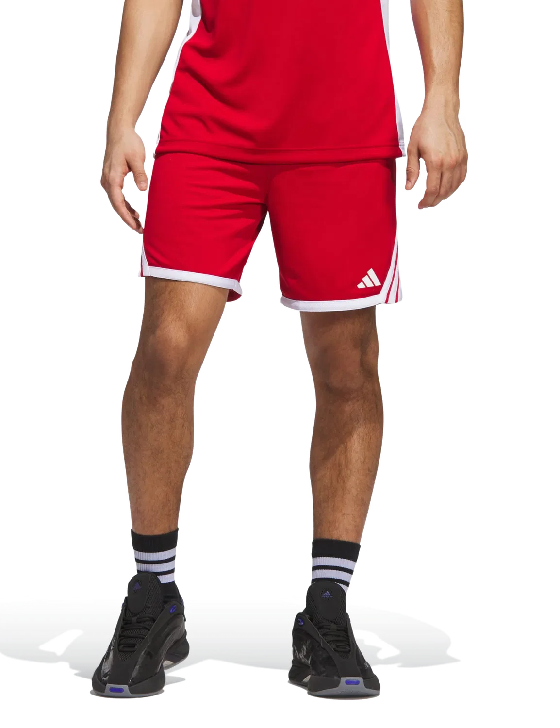 Мужские баскетбольные шорты AEROREADY Adidas, красный — фото 2