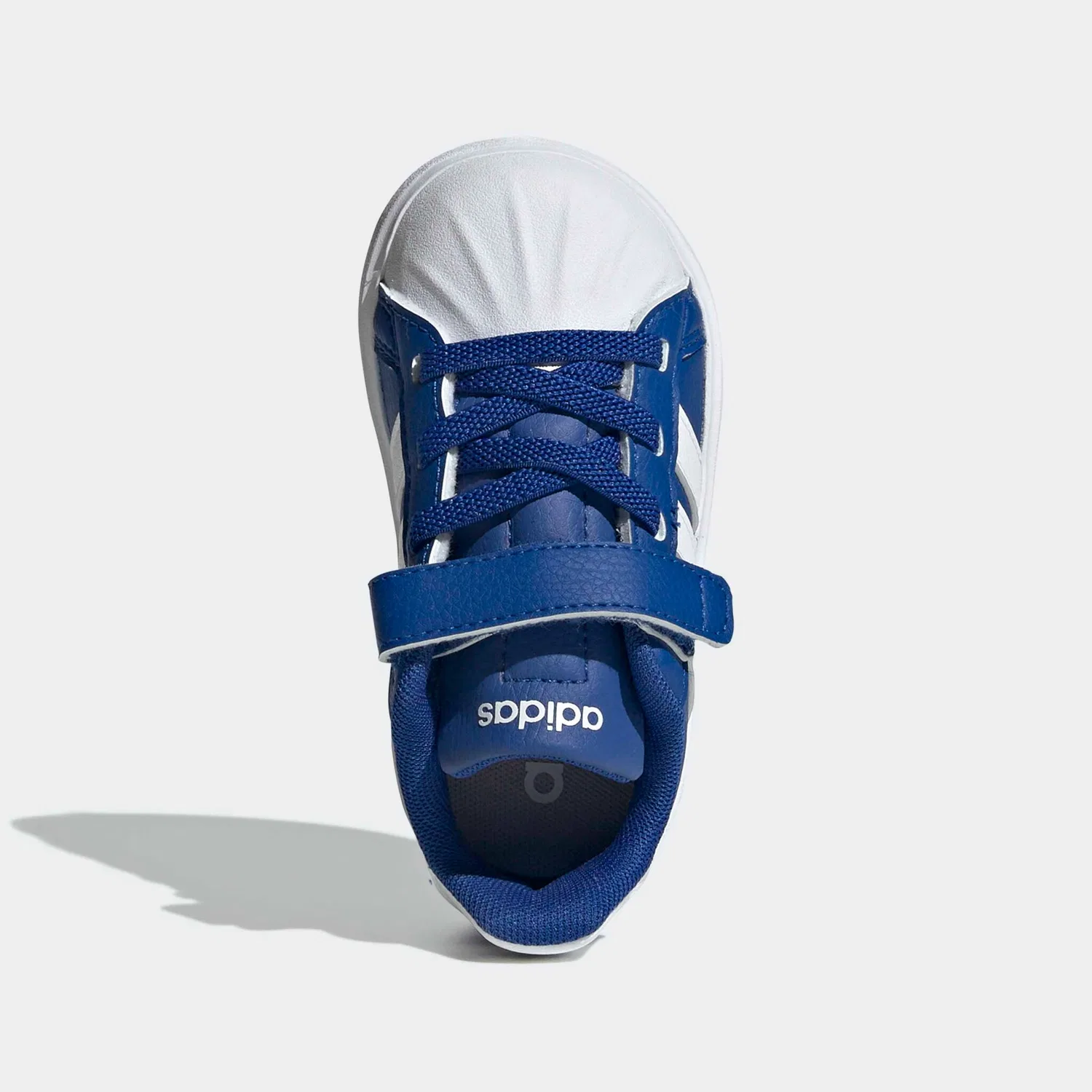 Детские кроссовки с 3-полосками Adidas Sportswear, Royal Blue/White/Grey — фото 4