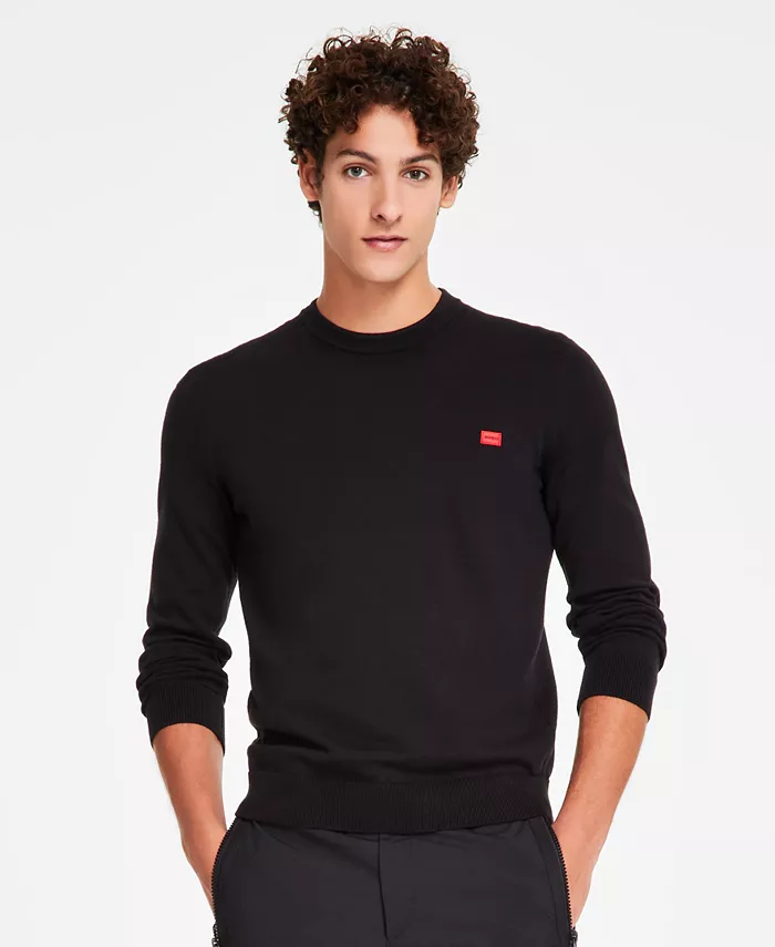

Мужской свитер San Cassius с логотипом Hugo Boss, черный