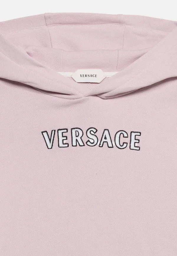 Контур логотипа, унисекс - худи Versace, белый/черный/светло-розовый — фото 3