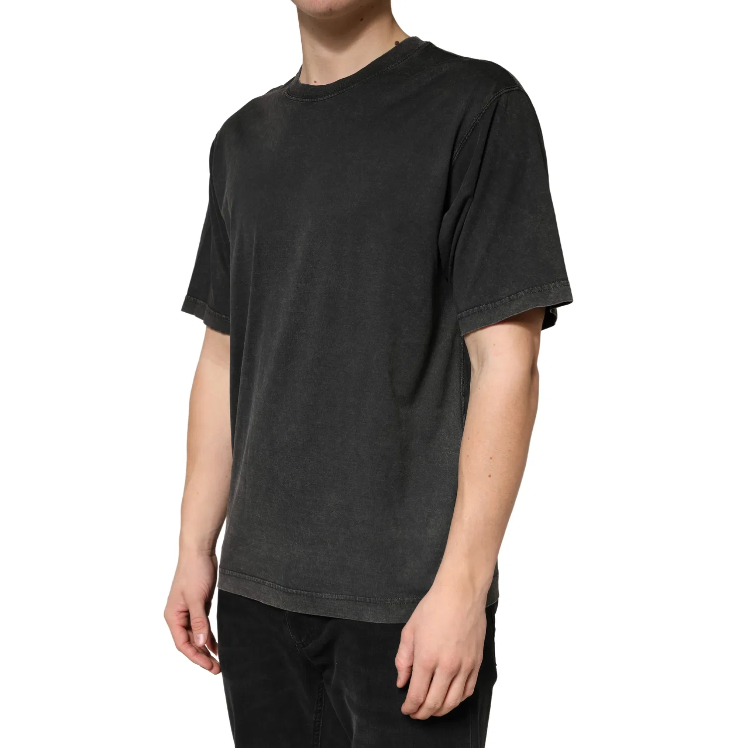 Мужская футболка с коротким рукавом и логотипом Crewneck T-Shirt Dolce & Gabbana, Black — фото 3
