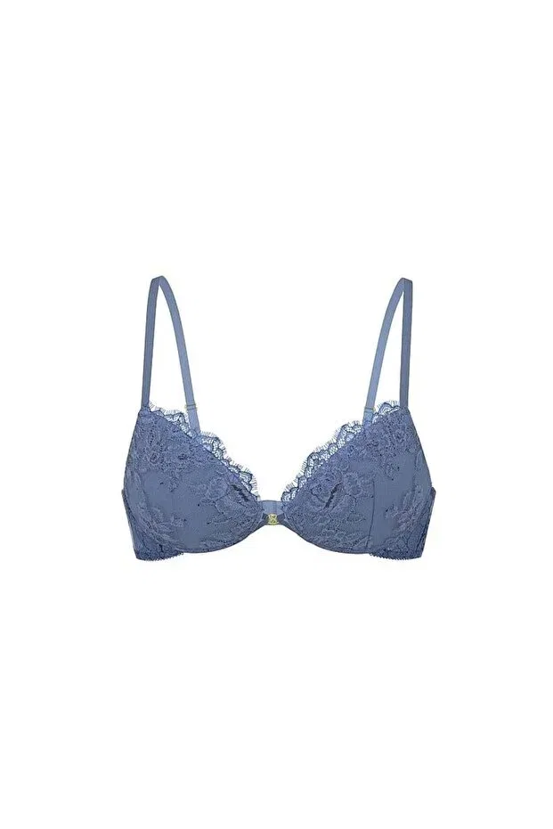 Женский бюстгальтер push-up с кружевом Bombshell Victoria'S Secret, Jean Blue — фото 3