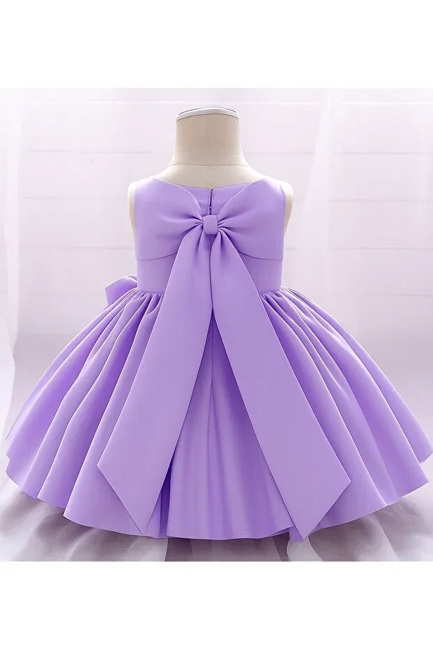 Детское платье для девочек с принтом Madyabutik, Lilac — фото 2
