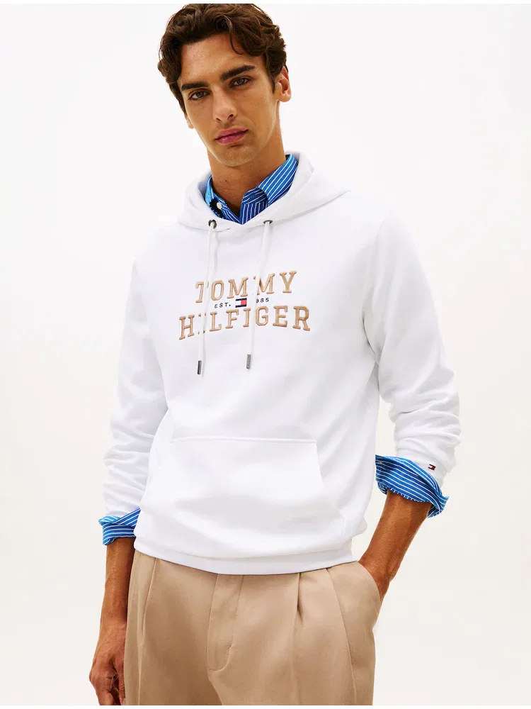 Худи с принтом Intecno, White TOMMY HILFIGER