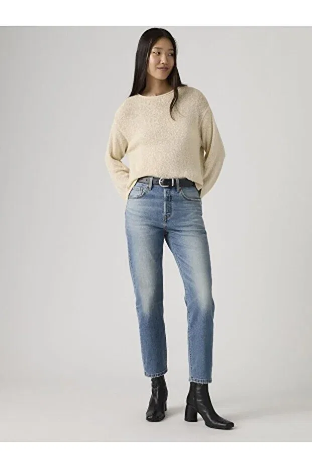 Женские джинсы с заниженной талией 501 Cropped Women's Jean Pants - Roaming On Two Levi'S, Med Indigo - Worn In