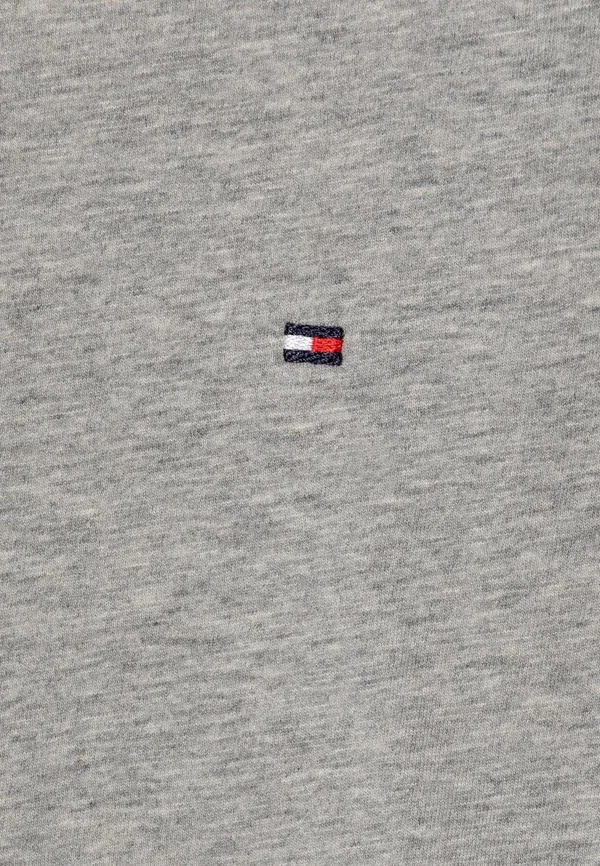 Футболка хлопковая Tommy Hilfiger, белый/светло-серый — фото 4
