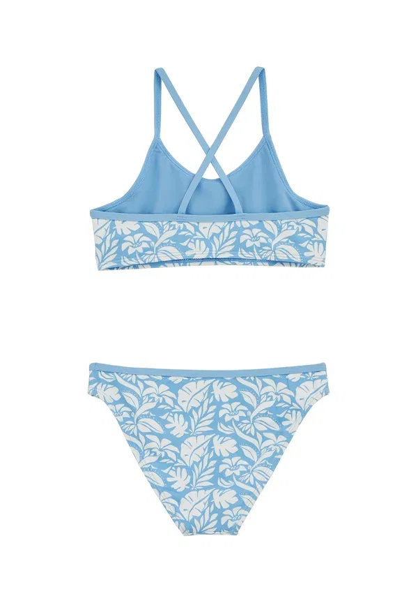 Купальник бикини с цветочным принтом Set We Fashion, Light Blue, светло-голубой — фото 2