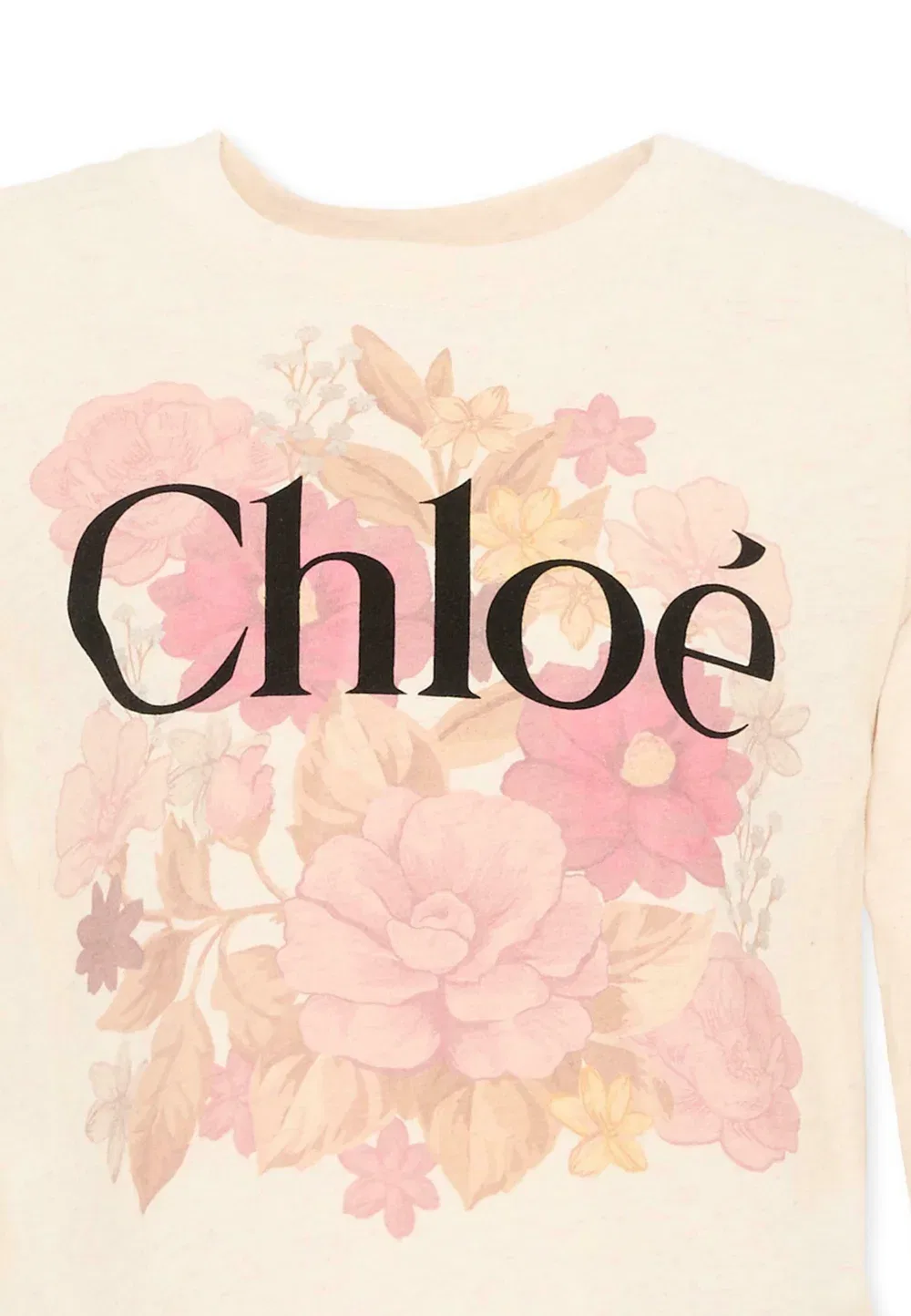 Футболка - топ с длинными рукавами Chloé, Beige — фото 3