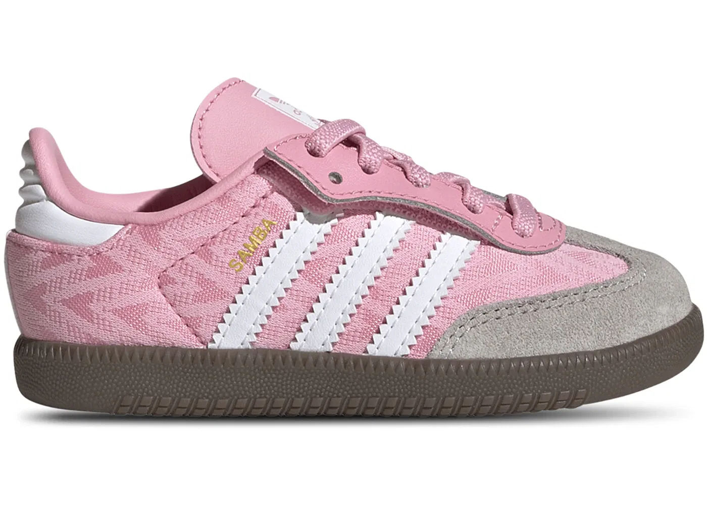 Детские кеды Lifestyle Adidas Samba OG Comfort Closure, Light Pink/Cloud White/Gum