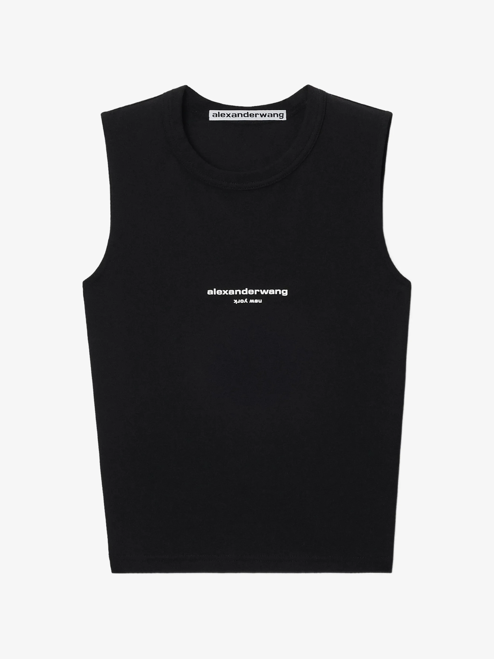 Топ Alexander Wang с логотипом, черный — фото 2