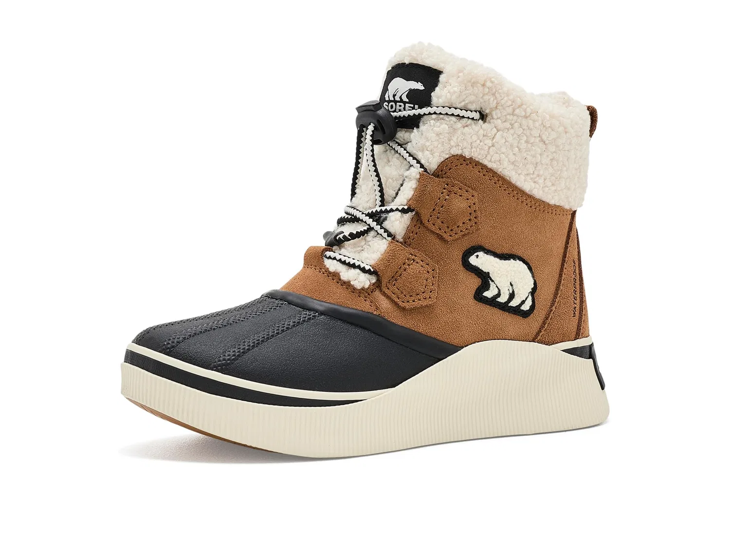 Водонепроницаемые ботинки Out N About IV Chillz Waterproof (для больших детей) Sorel Kids, Taffy Leather/Black