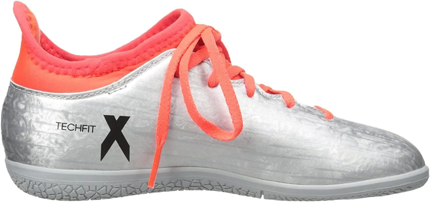 Детские кроссовки для мальчиков с принтом X 16.3 In J Skate Shoe, Silver Metallic/Black/Infrared — фото 2