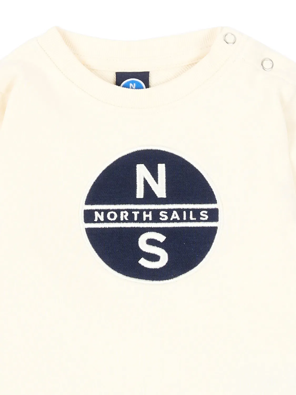 North Sails Свитшот с нашивкой логотипа белый — фото 3