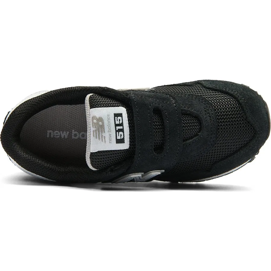 Детские повседневные кроссовки с замшевым верхом New Balance 515, Черный — фото 3