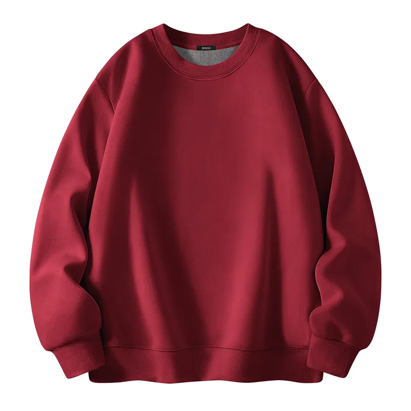 Свитшот детский Silver Fleece (Moderately Thick) Burgundy, MINISO