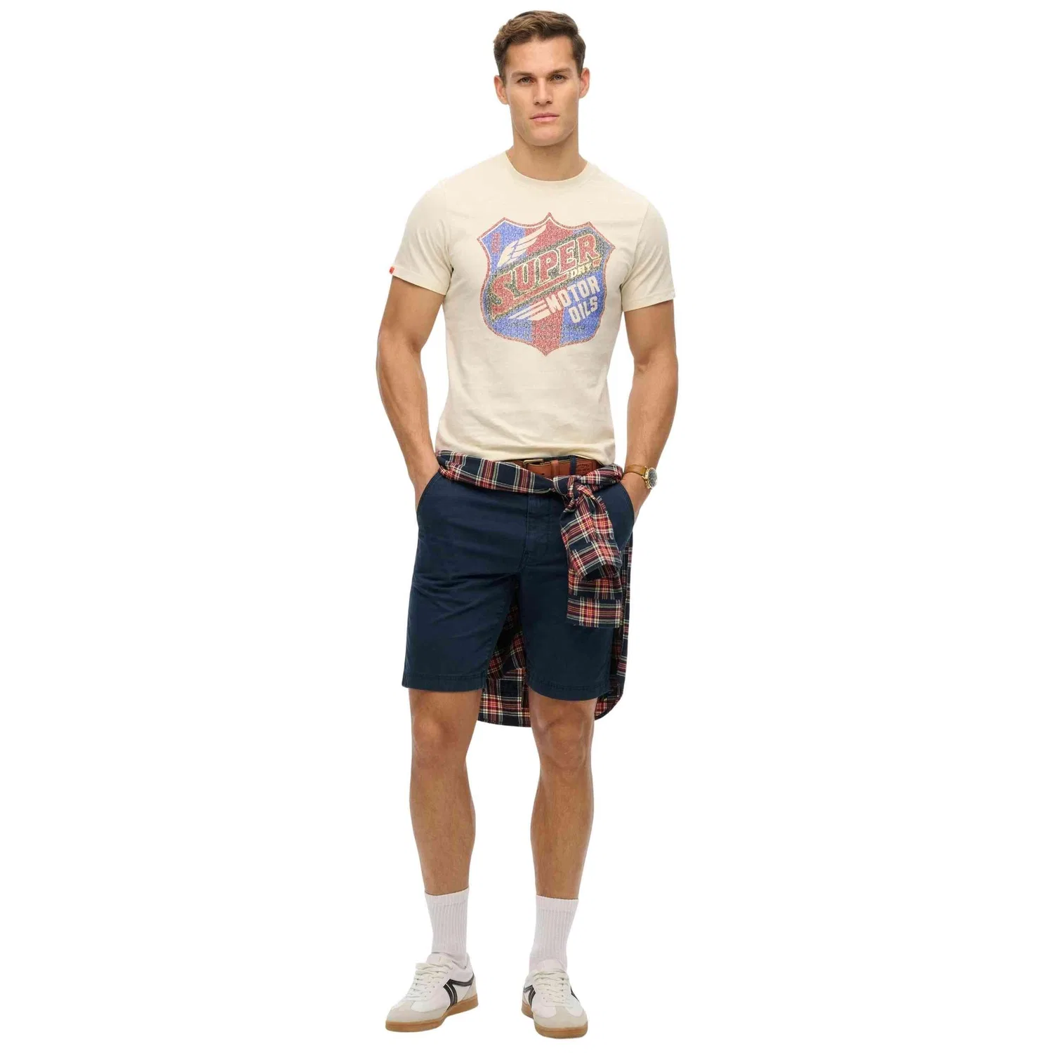 Мужская футболка с коротким рукавом Superdry M1012136A_3KU, Beige — фото 2