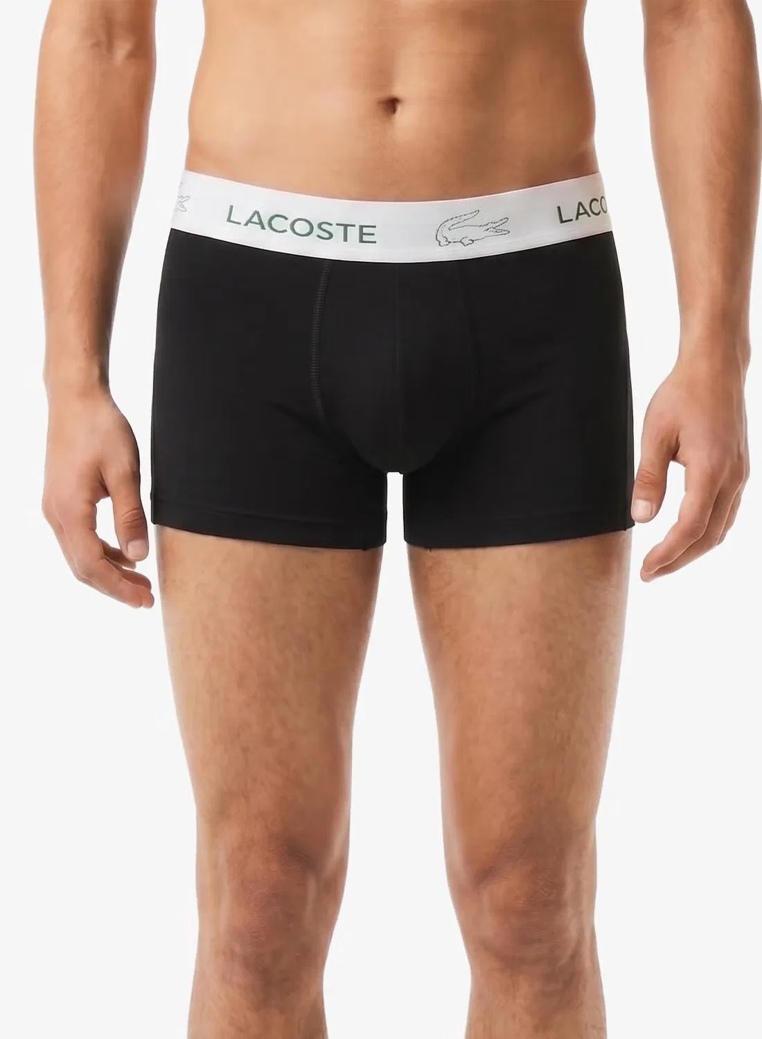 Трусы-боксеры базовые комплект из 3 штук Lacoste, черный — фото 2