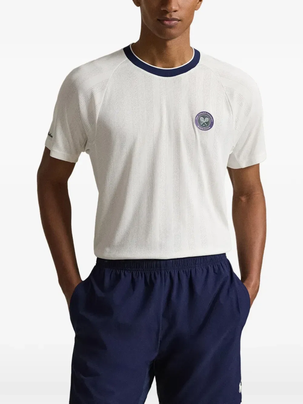 Футболка узкого кроя с рукавами реглан Polo Ralph Lauren, белый — фото 3