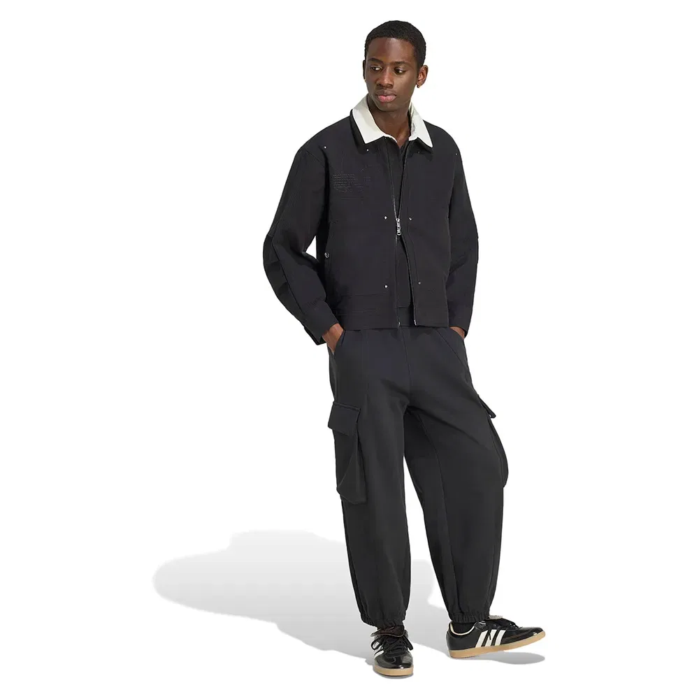 Бомбер Premium Essentials Adidas Originals, серый — фото 4