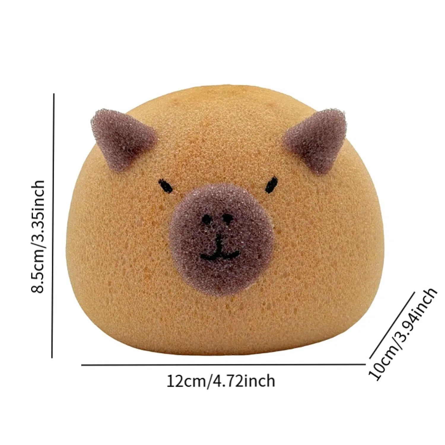Детская мочалка для купания Capybara, YsXoWiui, 1 шт, 12x10x8.5 см — фото 2