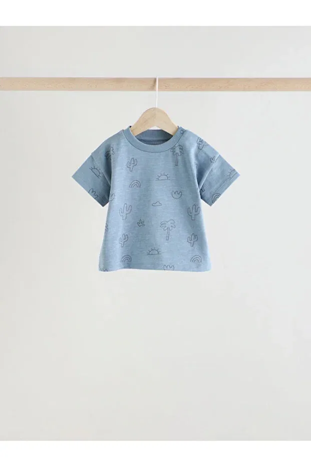 Детский комплект из футболки и шорт с принтом Next Baby, Multicolor — фото 3