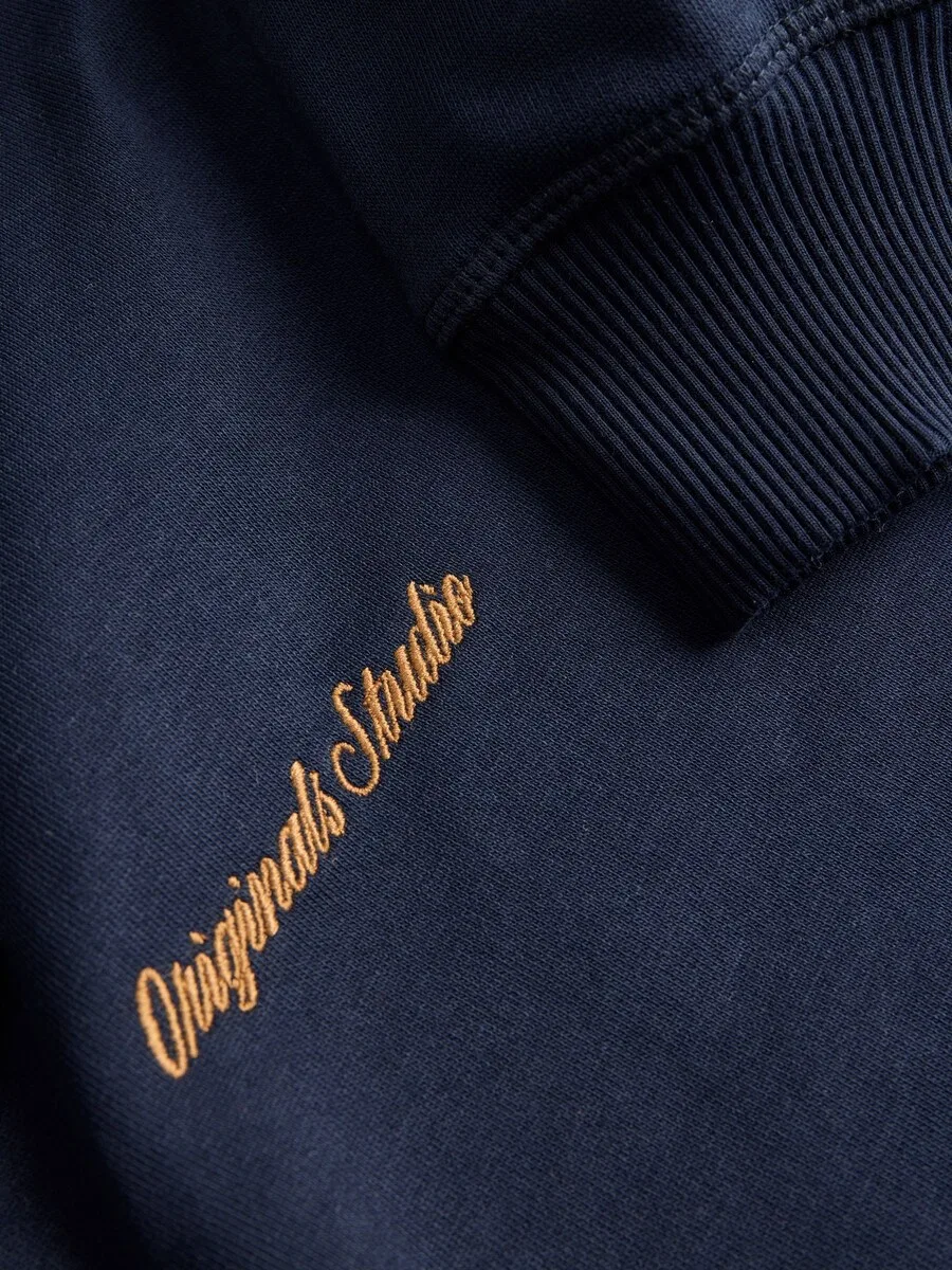 Детская толстовка 'JORNORREBRO' темно-синего цвета Jack & Jones Junior — фото 3