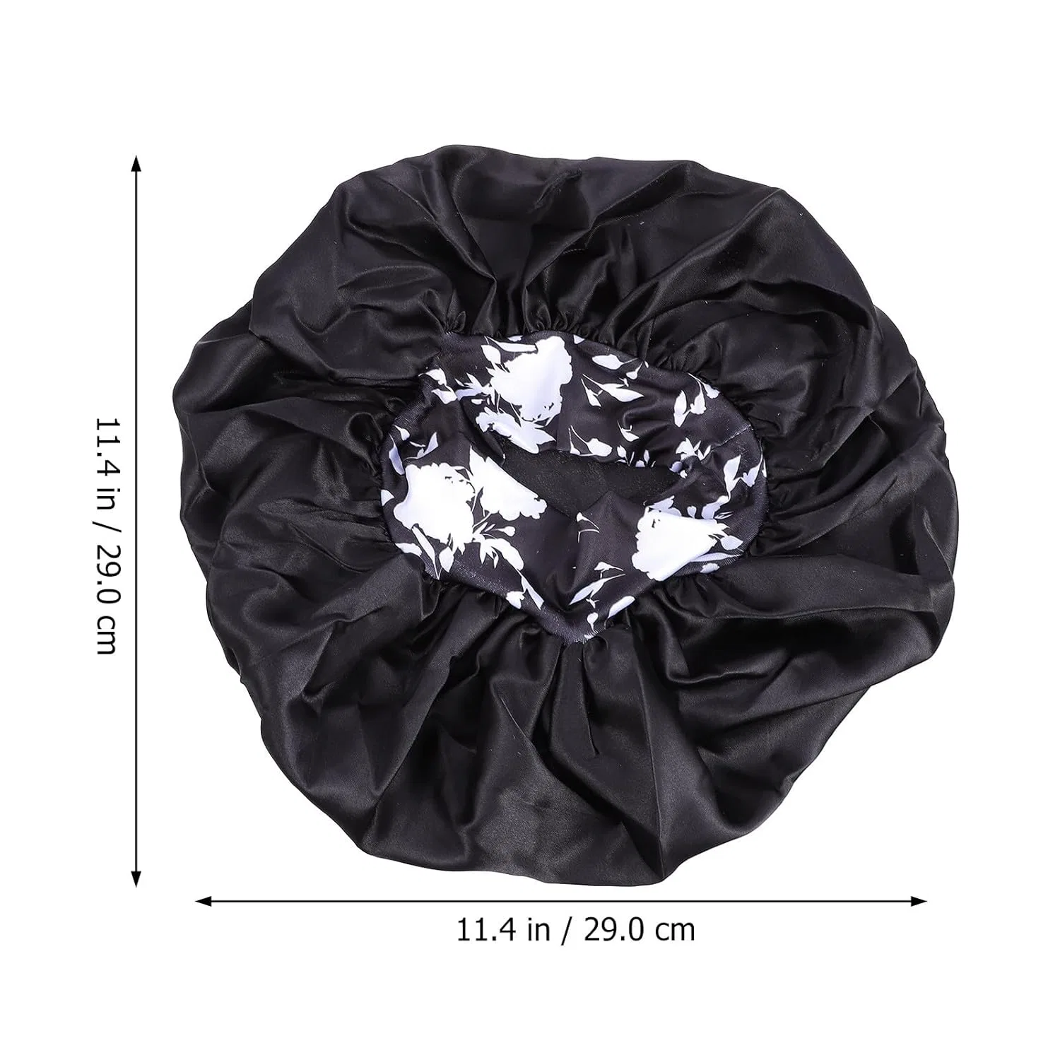 Шапочка для душа Satin Alipis, 29x29cm, Schwarz — фото 2