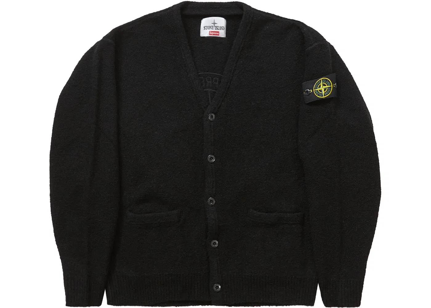 Мужской кардиган из букле Supreme Stone Island, Black