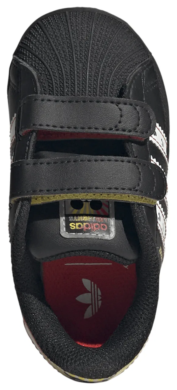 Кроссовки для мальчиков Superstar LED Lights Adidas, цвет Multi/White/Black — фото 4