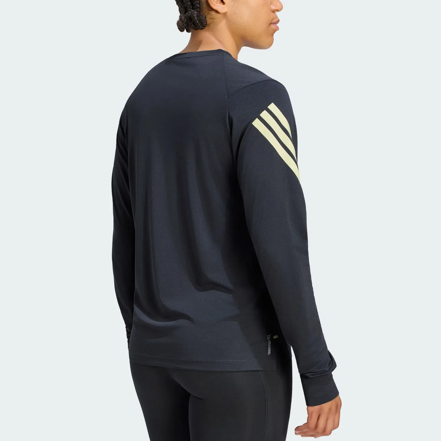 Женская футболка для бега с круглым вырезом Adidas Marathon, Night Sky Gray — фото 4