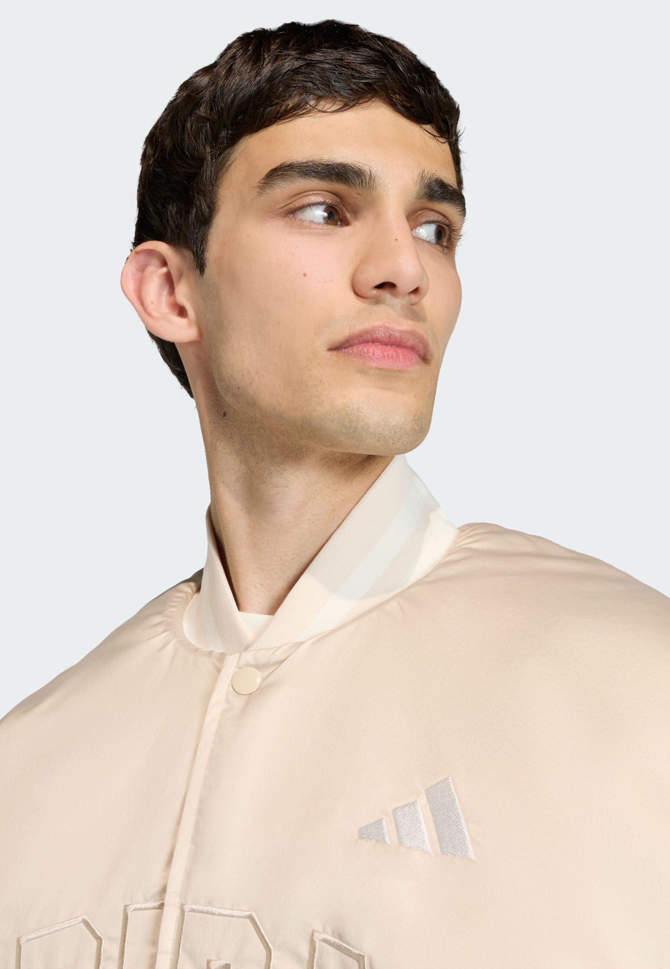 Adidas Sportswear Спортивная куртка 'Stadium' в цвете Ecru — фото 4
