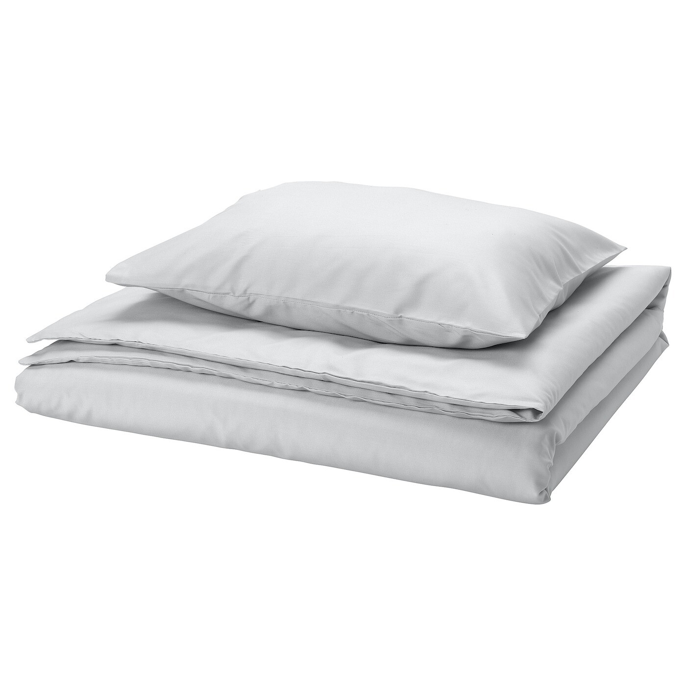 Комплект постельного белья Ikea Piltandvinge, 2 предмета, 150х200/50x60 см, серый