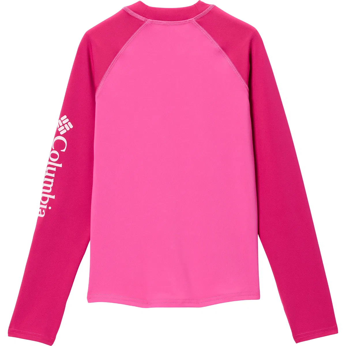 Детская рашгард с длинным рукавом Sandy Shores Long-Sleeve Sunguard Columbia, Pink Ice/Guava Pink — фото 2