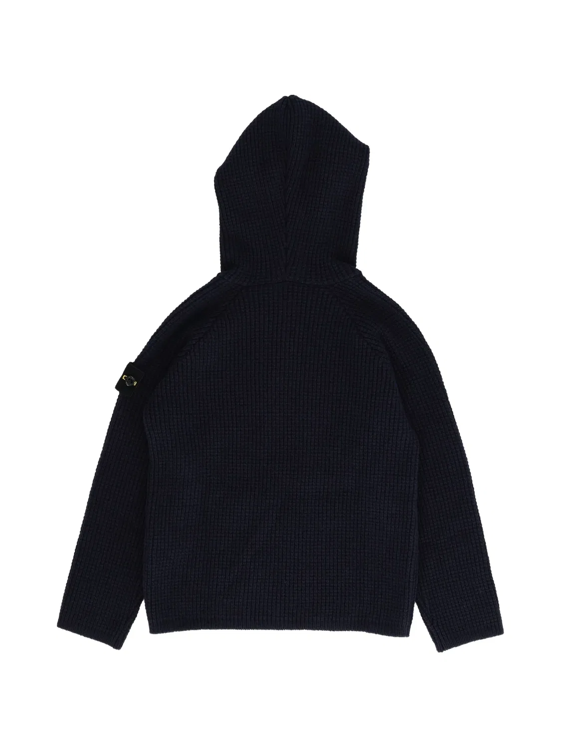 Фактурное худи с нашивкой Compass Stone Island Junior, синий — фото 2