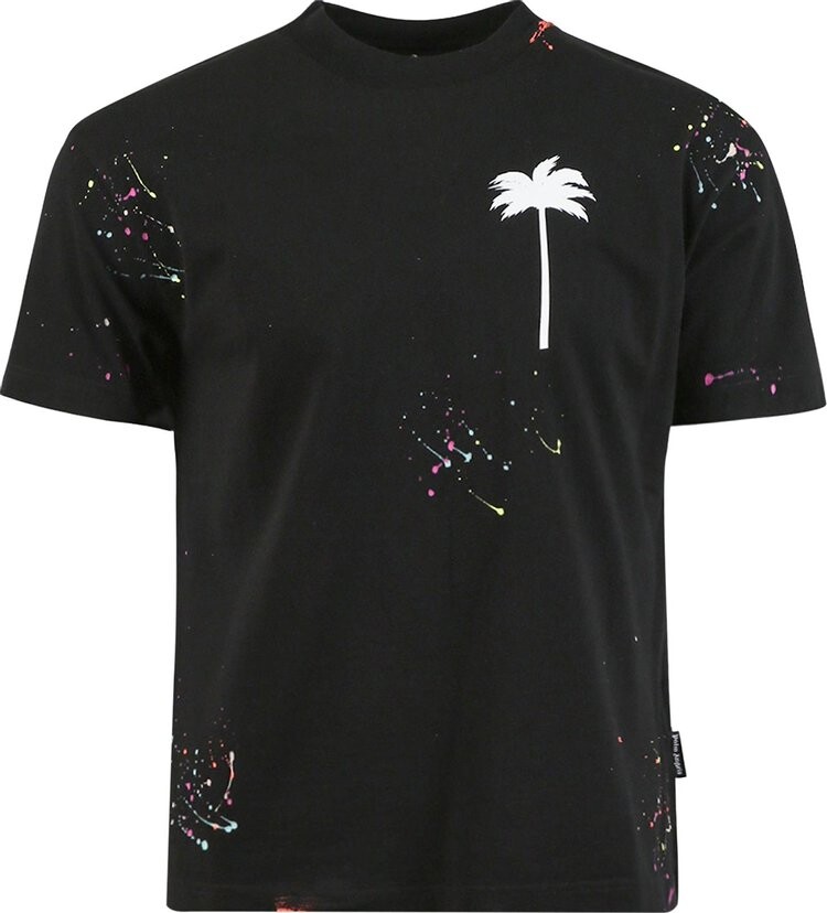 

Футболка Palm Angels PXP Painted Classic Tee 'Black/White', черный
