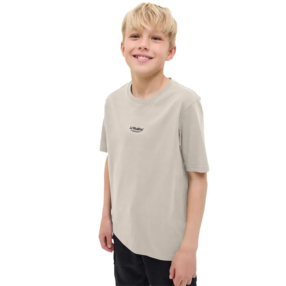 Детская футболка для мальчиков с коротким рукавом Soho Teen Jack & jones, Beige — фото 4