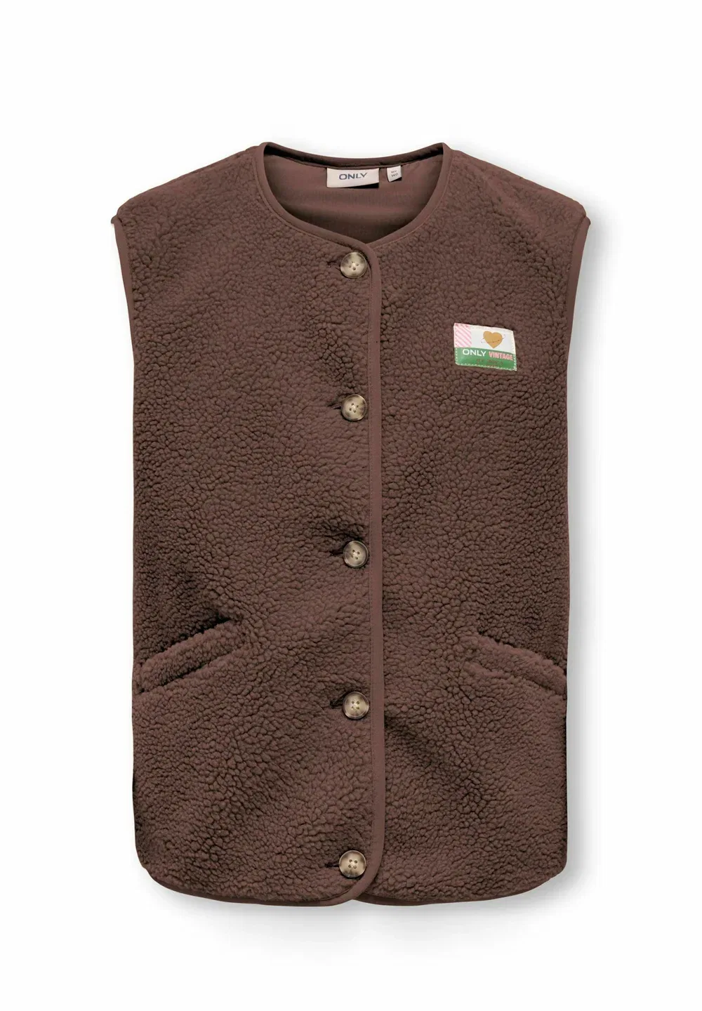 Жилет Kogbaby teddy vest cs pnt - waistcoat Only Girls, Chocolate Martini