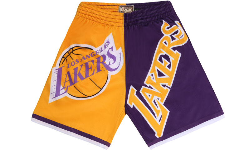 

Майка Mitchell & Ness X NBA LA Lakers Big Face 5.0 Mitchell Ness, фиолетовая золотая